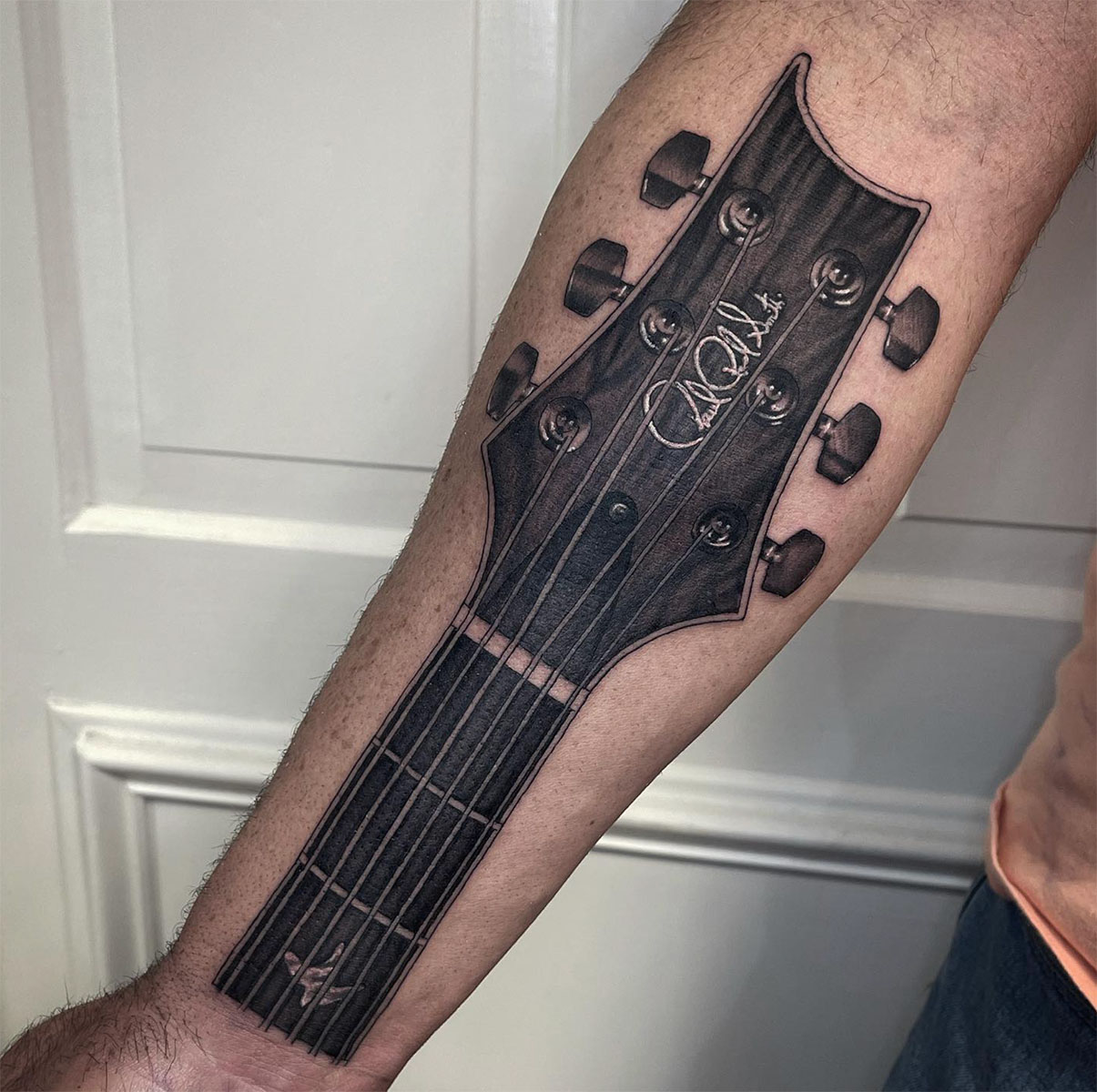 Death Eater, Guitar tattoo idea | TattoosAI